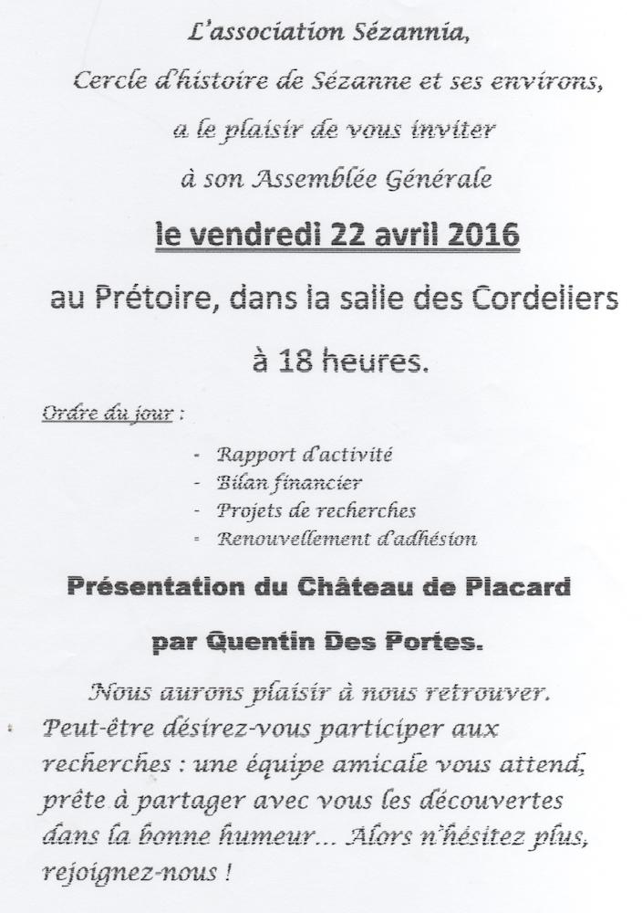 Assemblée Générale 2016