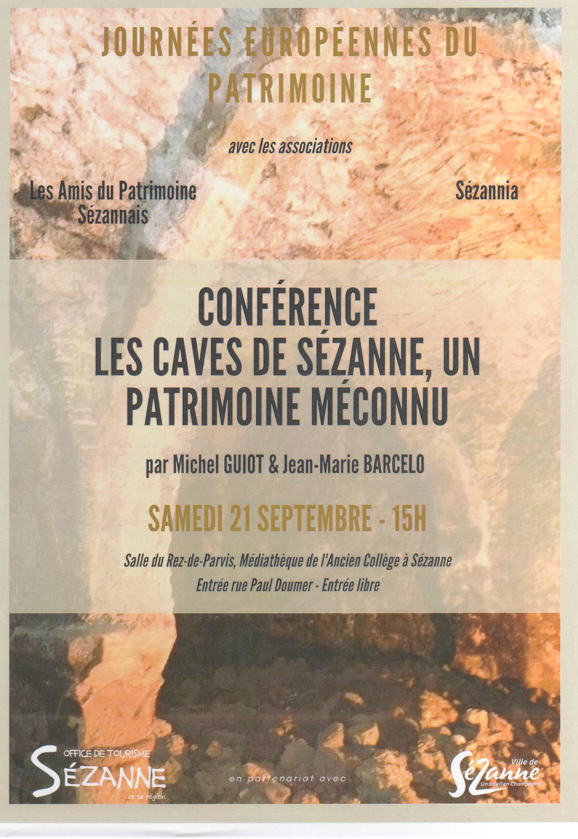 Conférence, les caves de Sézanne, un patrimoine méconu